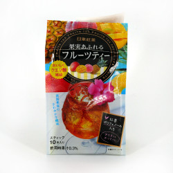 Sofortiges japanisches Tee- und Fruchtgetränk, TEA FRUITS, 10 Schoten