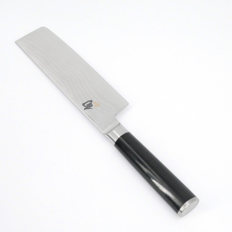 Japanese kitchen knife for cutting fruits and vegetables, NAKIRI SHUN CLASSIC DAMASCUS, 16.5 cm